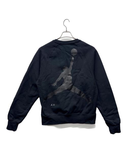 JORDAN（ジョーダン）JORDAN (ジョーダン) FRAGMENTS (フラグメント) クルーネックスウェット ブラック サイズ:Mの古着・服飾アイテム