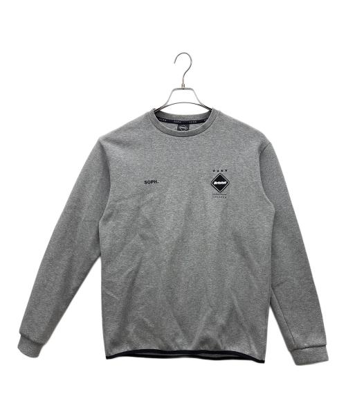 F.C.R.B.（エフシーレアルブリストル）F.C.R.B. (エフシーレアルブリストル) クルーネックスウェット グレー サイズ:Lの古着・服飾アイテム