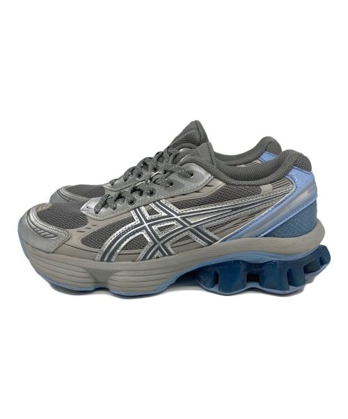asics（アシックス）asics (アシックス) ローカットスニーカー グレー×ブルー サイズ:23.5cmの古着・服飾アイテム