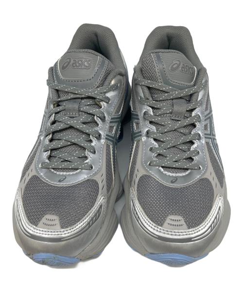 asics（アシックス）asics (アシックス) ローカットスニーカー グレー×ブルー サイズ:23.5cmの古着・服飾アイテム