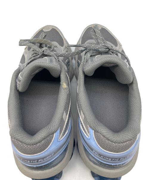 asics（アシックス）asics (アシックス) ローカットスニーカー グレー×ブルー サイズ:23.5cmの古着・服飾アイテム
