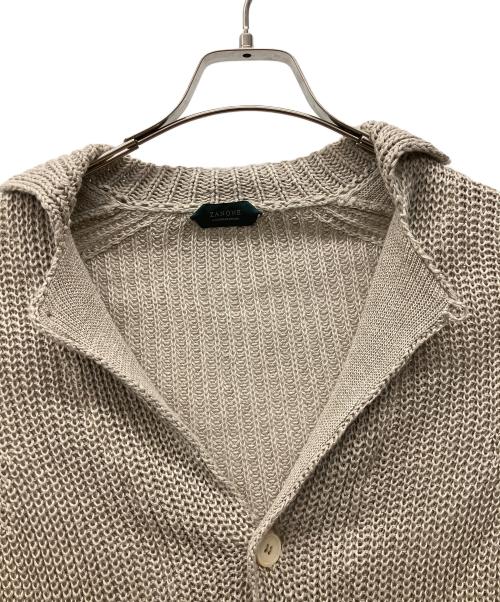Zanone（ザノーネ）Zanone (ザノーネ) ニットカーディガン ベージュ サイズ:44の古着・服飾アイテム