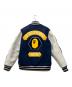BAPE BY A BATHING APE (ベイプバイアベイシングエイプ) スタジャン ネイビー×ホワイト サイズ:L：35000円