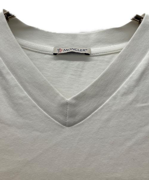 MONCLER（モンクレール）MONCLER (モンクレール) 半袖カットソー ホワイト サイズ:Sの古着・服飾アイテム