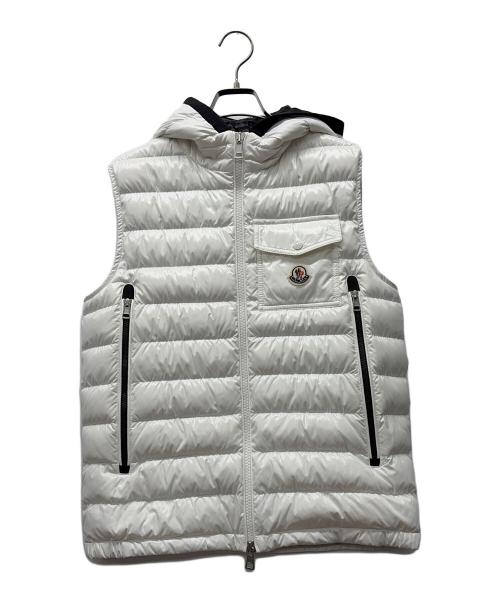 MONCLER（モンクレール）MONCLER (モンクレール) ダウンベスト ホワイト サイズ:１の古着・服飾アイテム