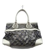 GUCCIグッチ）の古着「トートバッグ」｜ホワイト×グレー