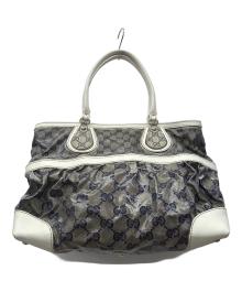 GUCCI（グッチ）の古着「トートバッグ」｜ホワイト×グレー