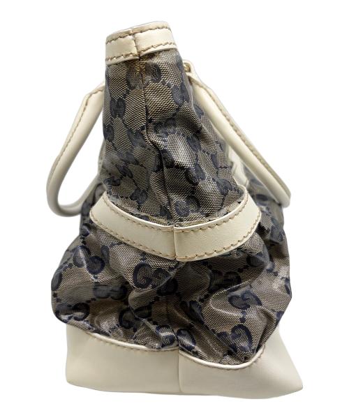 GUCCI（グッチ）GUCCI (グッチ) トートバッグ ホワイト×グレーの古着・服飾アイテム