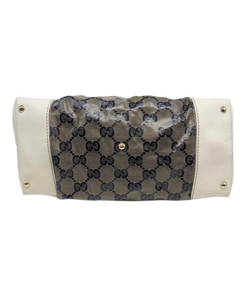 GUCCI（グッチ）GUCCI (グッチ) トートバッグ ホワイト×グレーの古着・服飾アイテム