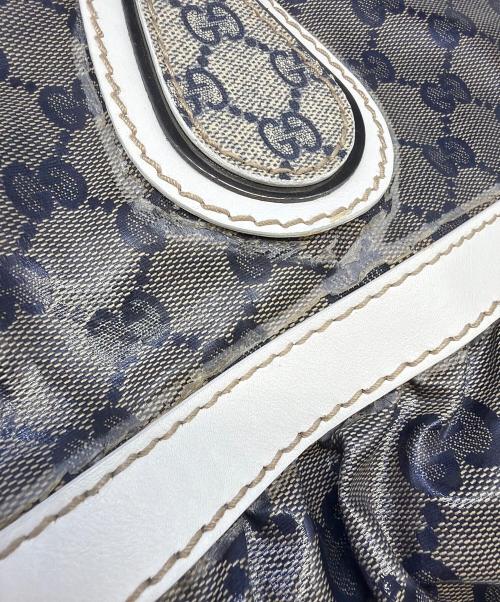 GUCCI（グッチ）GUCCI (グッチ) トートバッグ ホワイト×グレーの古着・服飾アイテム