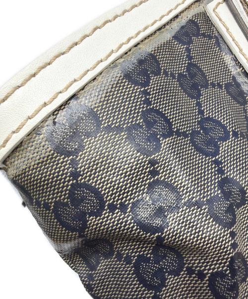GUCCI（グッチ）GUCCI (グッチ) トートバッグ ホワイト×グレーの古着・服飾アイテム