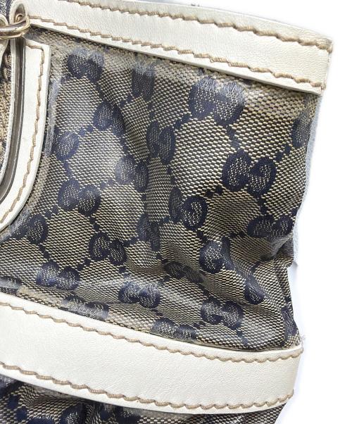 GUCCI（グッチ）GUCCI (グッチ) トートバッグ ホワイト×グレーの古着・服飾アイテム