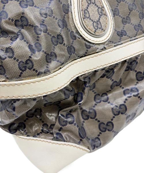 GUCCI（グッチ）GUCCI (グッチ) トートバッグ ホワイト×グレーの古着・服飾アイテム
