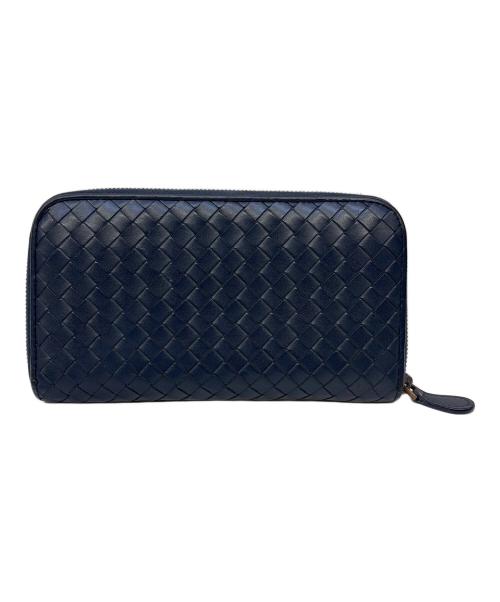 BOTTEGA VENETA（ボッテガベネタ）BOTTEGA VENETA (ボッテガベネタ) 長財布 ネイビーの古着・服飾アイテム