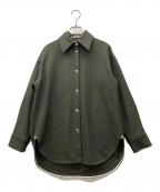 Acne studiosアクネ ストゥディオズ）の古着「長袖シャツ」｜ダークグリーン