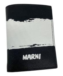 MARNI（マルニ）の古着「2つ折り財布」｜ブラック×ホワイト