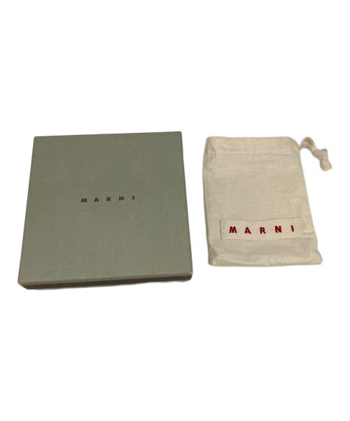 MARNI（マルニ）MARNI (マルニ) 2つ折り財布 ブラック×ホワイトの古着・服飾アイテム