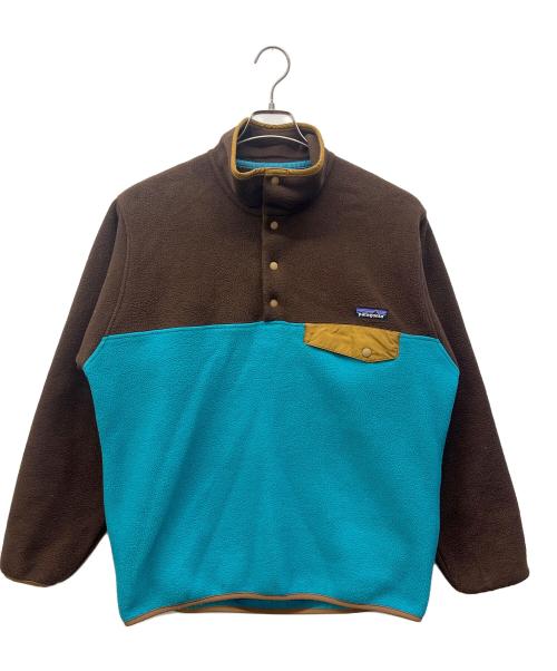 Patagonia（パタゴニア）Patagonia (パタゴニア) フリースジャケット ブラウン×ブルー サイズ:Sの古着・服飾アイテム