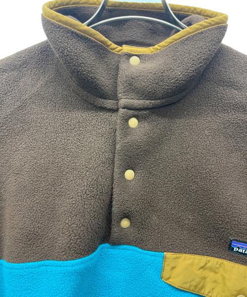 Patagonia（パタゴニア）Patagonia (パタゴニア) フリースジャケット ブラウン×ブルー サイズ:Sの古着・服飾アイテム