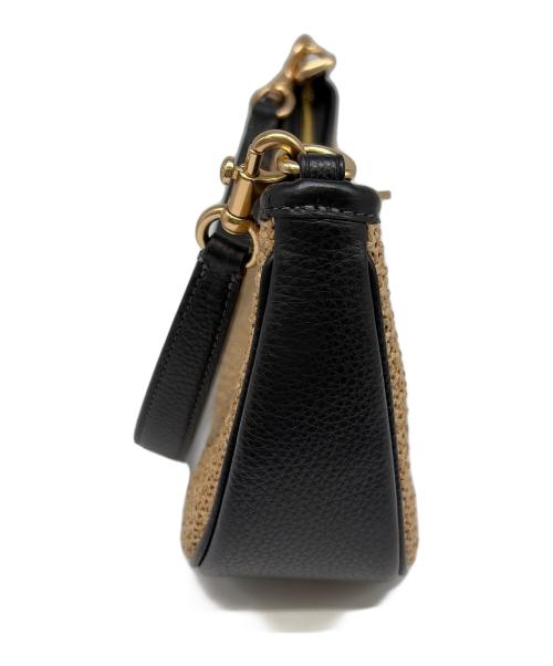COACH（コーチ）COACH (コーチ) ショルダーバッグ ブラックナチュラルの古着・服飾アイテム