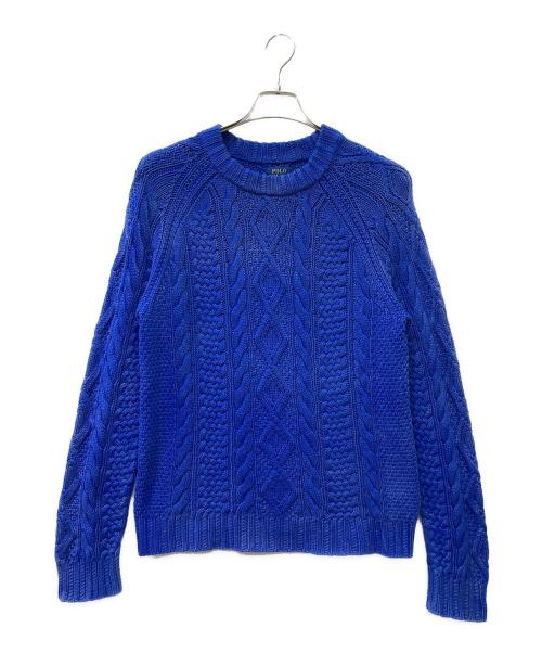 POLO RALPH LAUREN（ポロ・ラルフローレン）POLO RALPH LAUREN (ポロ・ラルフローレン) ニット ブルー サイズ:Sの古着・服飾アイテム
