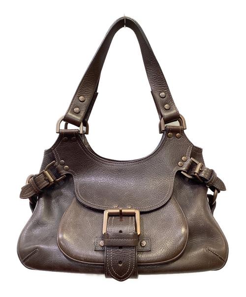 MULBERRY（マルベリー）MULBERRY (マルベリー) レザートートバッグ ダークブラウンの古着・服飾アイテム