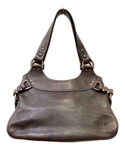 MULBERRY（マルベリー）MULBERRY (マルベリー) レザートートバッグ ダークブラウンの古着・服飾アイテム