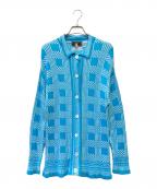 FENDIフェンディ）の古着「ニットカーディガン」｜スカイブルー