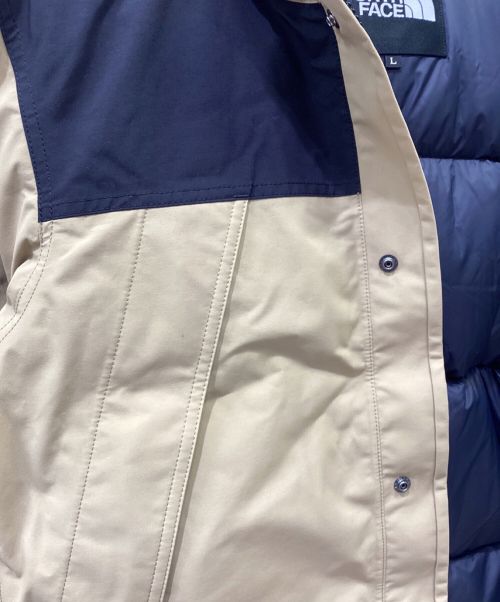 THE NORTH FACE（ザ ノース フェイス）THE NORTH FACE (ザ ノース フェイス) マウンテンダウンジャケット ベージュ×ブラック サイズ:XL 未使用品の古着・服飾アイテム