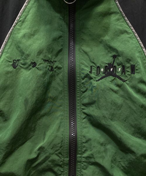 OFFWHITE（オフホワイト）OFFWHITE (オフホワイト) JORDAN (ジョーダン) TRACK JACKET グリーン サイズ:Sの古着・服飾アイテム