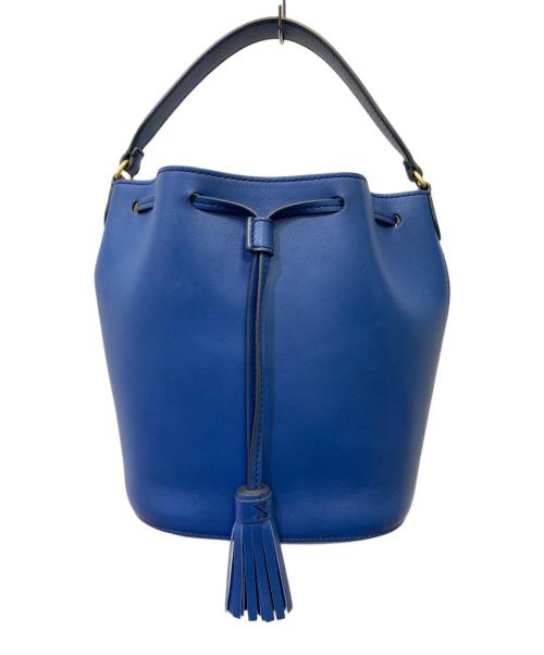 ANYA HINDMARCH（アニヤ・ハインドマーチ）ANYA HINDMARCH (アニヤ・ハインドマーチ) 2WAYバッグ ブルーの古着・服飾アイテム