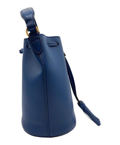 ANYA HINDMARCH（アニヤ・ハインドマーチ）ANYA HINDMARCH (アニヤ・ハインドマーチ) 2WAYバッグ ブルーの古着・服飾アイテム
