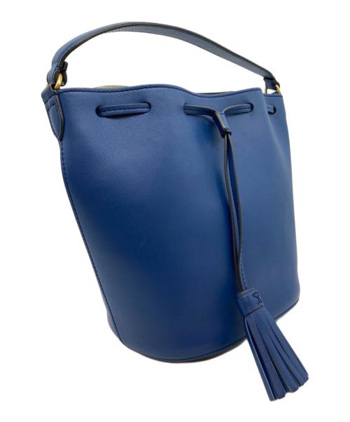 ANYA HINDMARCH（アニヤ・ハインドマーチ）ANYA HINDMARCH (アニヤ・ハインドマーチ) 2WAYバッグ ブルーの古着・服飾アイテム