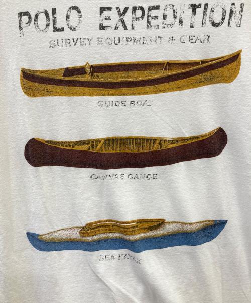 RALPH LAUREN（ラルフローレン）RALPH LAUREN (ラルフローレン) ヴィンテージポケットTシャツ ホワイト サイズ:Mの古着・服飾アイテム