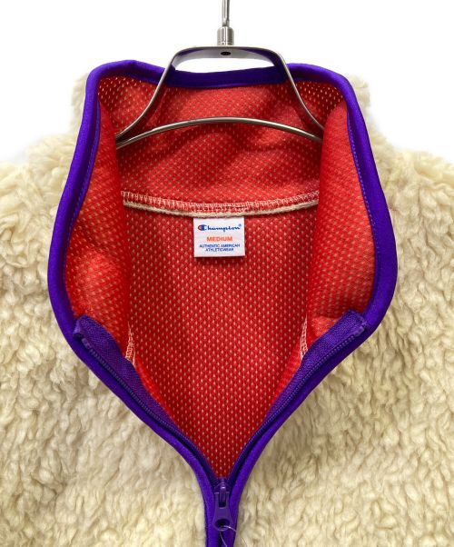 Champion（チャンピオン）Champion (チャンピオン) ボアジャケット ベージュ サイズ:M 未使用品の古着・服飾アイテム