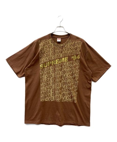 SUPREME（シュプリーム）SUPREME (シュプリーム) 半袖Tシャツ ブラウン サイズ:XLの古着・服飾アイテム