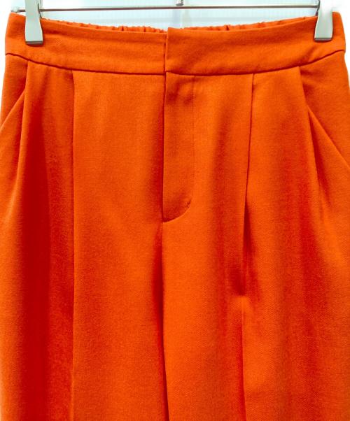 ADORE（アドーア）ADORE (アドーア) ウールサキソニーパンツ オレンジ サイズ:36の古着・服飾アイテム
