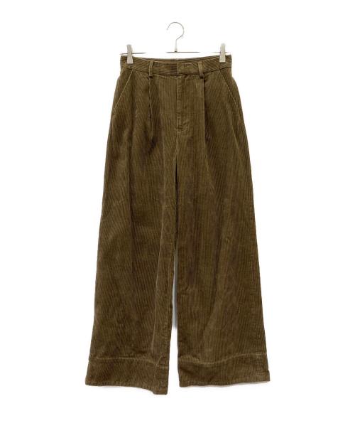 la peau de gem（ラポドゥジェム）la peau de gem (ラポドゥジェム) コーデュロイパンツ ブラウン サイズ:Mの古着・服飾アイテム