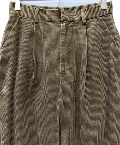 la peau de gem（ラポドゥジェム）la peau de gem (ラポドゥジェム) コーデュロイパンツ ブラウン サイズ:Mの古着・服飾アイテム