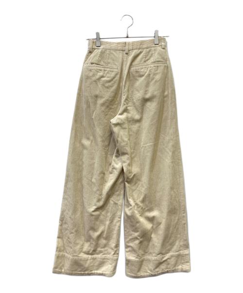 la peau de gem（ラポドゥジェム）la peau de gem (ラポドゥジェム) コーデュロイパンツ ベージュ サイズ:Mの古着・服飾アイテム