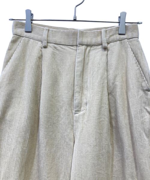 la peau de gem（ラポドゥジェム）la peau de gem (ラポドゥジェム) コーデュロイパンツ ベージュ サイズ:Mの古着・服飾アイテム
