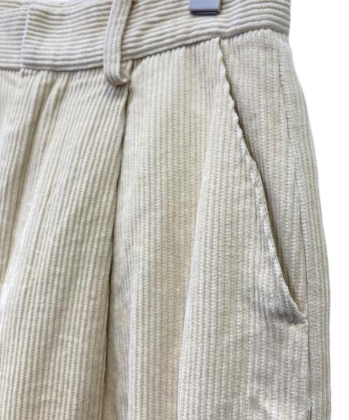 la peau de gem（ラポドゥジェム）la peau de gem (ラポドゥジェム) コーデュロイパンツ ベージュ サイズ:Mの古着・服飾アイテム