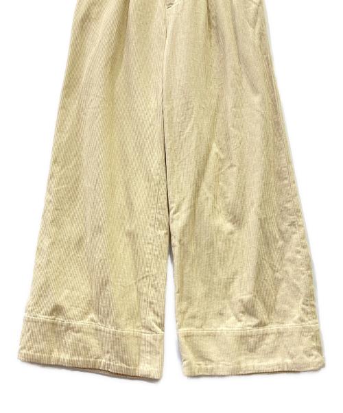 la peau de gem（ラポドゥジェム）la peau de gem (ラポドゥジェム) コーデュロイパンツ ベージュ サイズ:Mの古着・服飾アイテム