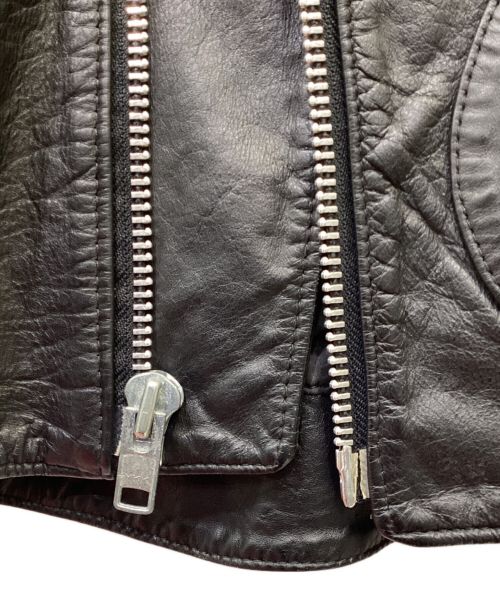 HARLEY-DAVIDSON（ハーレーダビッドソン）HARLEY-DAVIDSON (ハーレーダビッドソン) 90s USA製 ダブルライダースレザージャケット ブラック サイズ:10の古着・服飾アイテム