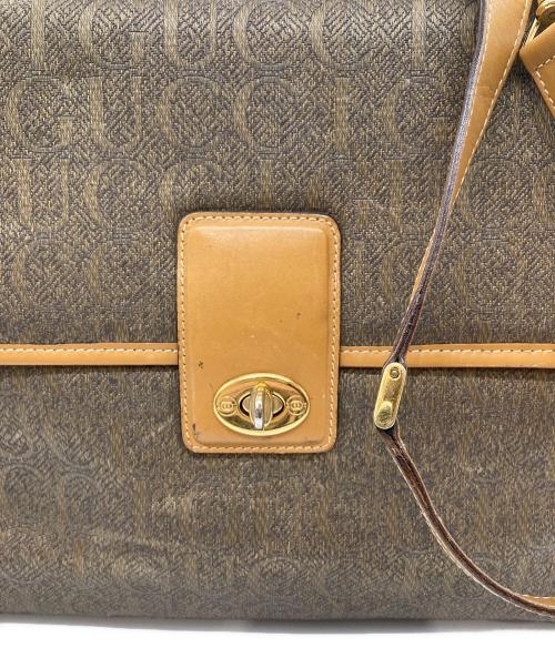 GUCCI（グッチ）GUCCI (グッチ) オールドグッチ  2WAYショルダーバッグ ブラウンの古着・服飾アイテム