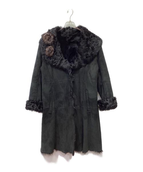 INGEBORG（インゲボルグ）INGEBORG (インゲボルグ) ファーコート ブラック サイズ:9の古着・服飾アイテム