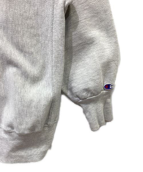 Champion（チャンピオン）Champion (チャンピオン) 2段刺繍リバースウィーブスウェット ライトグレー サイズ:XLの古着・服飾アイテム