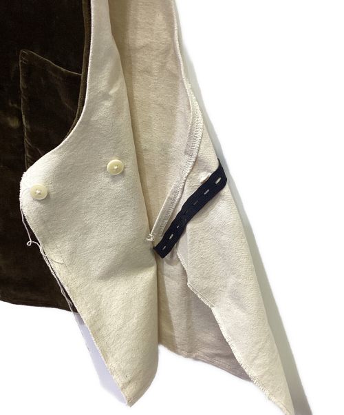 CAMIEL FORTGENS（カミエルフォートヘンス）CAMIEL FORTGENS (カミエルフォートヘンス) 70’sベスト ブラウン サイズ:Mの古着・服飾アイテム