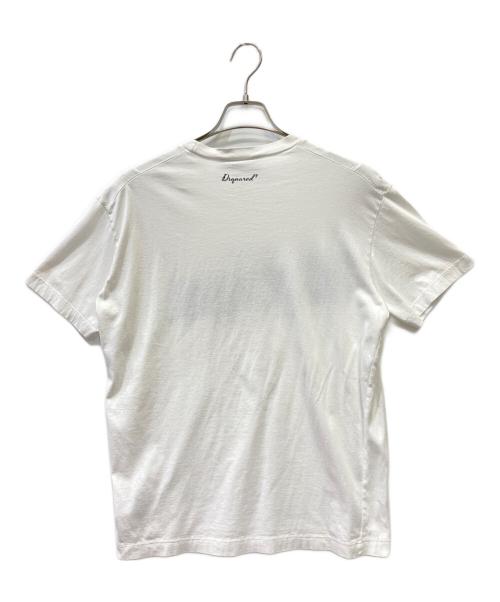 DSQUARED2（ディースクエアード）DSQUARED2 (ディースクエアード) Tシャツ ホワイト サイズ:Lの古着・服飾アイテム