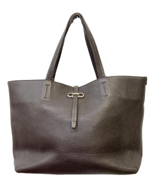Salvatore Ferragamo（サルヴァトーレ フェラガモ）Salvatore Ferragamo (サルヴァトーレ フェラガモ) ミニトートバッグ ブラウンの古着・服飾アイテム